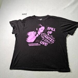 Olivia Rodrigo T Shirt Men XL Black Guts World Tour Spill Your Guts Live Concert